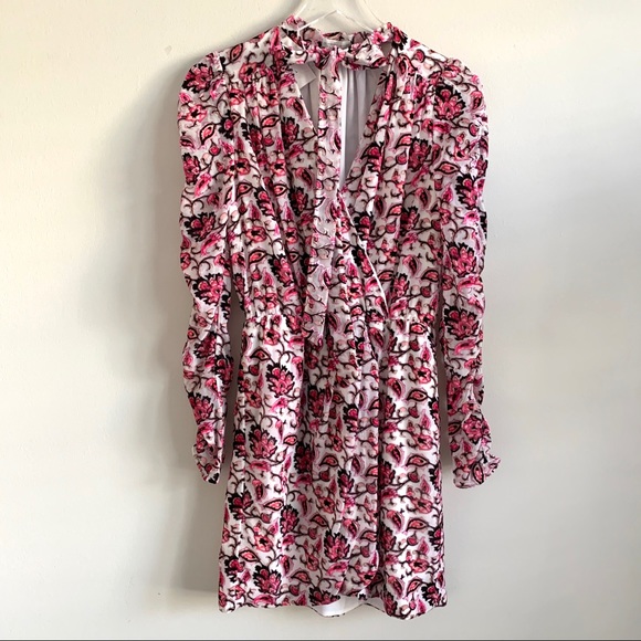 ❌NOT FOR SALE❌MONIQUE LHUILLIER Floral VelvetDress - Picture 10 of 16